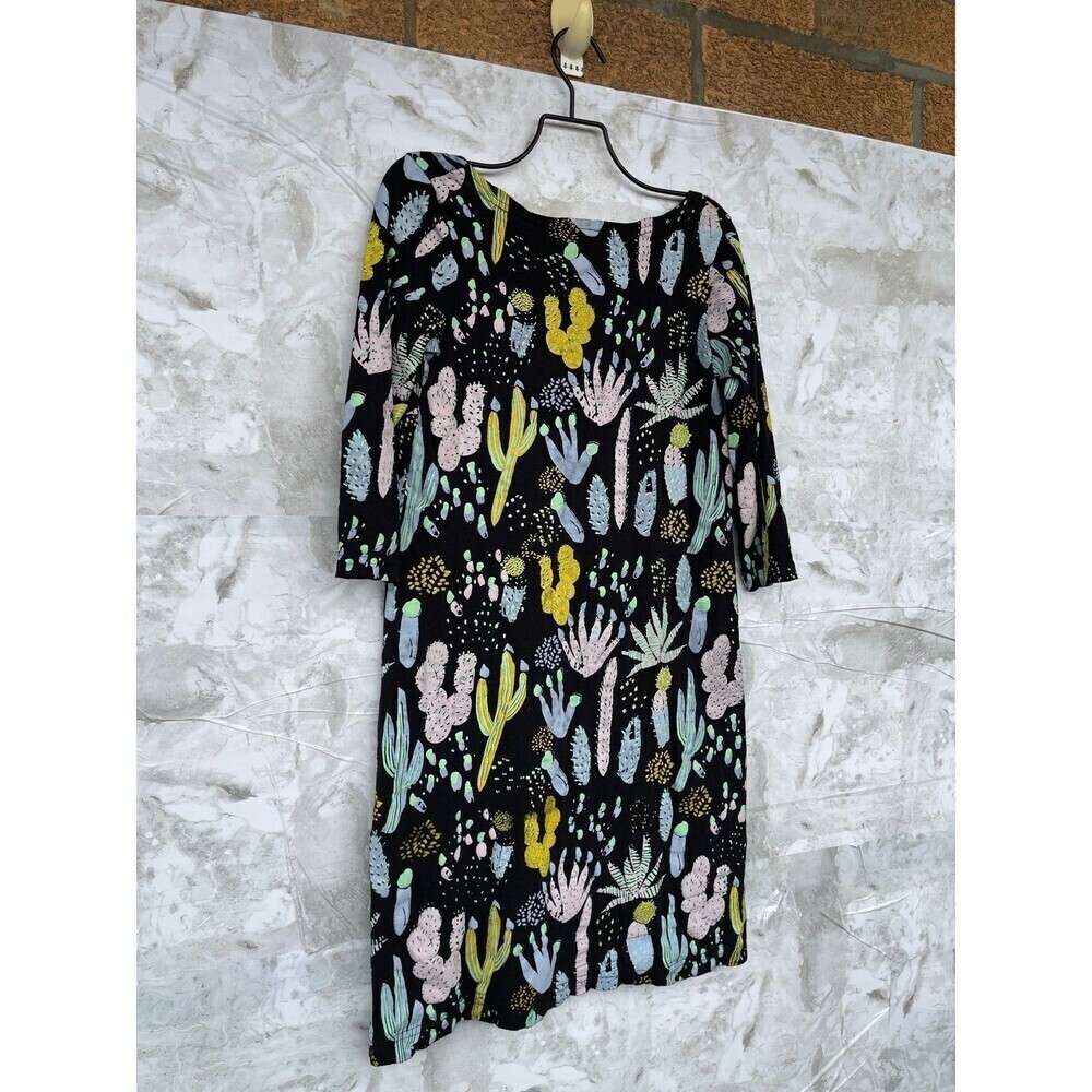 Thief And Bandit Floral Cactus Saguaro Hand Painted Tunic Dress Small — image 6 of 7